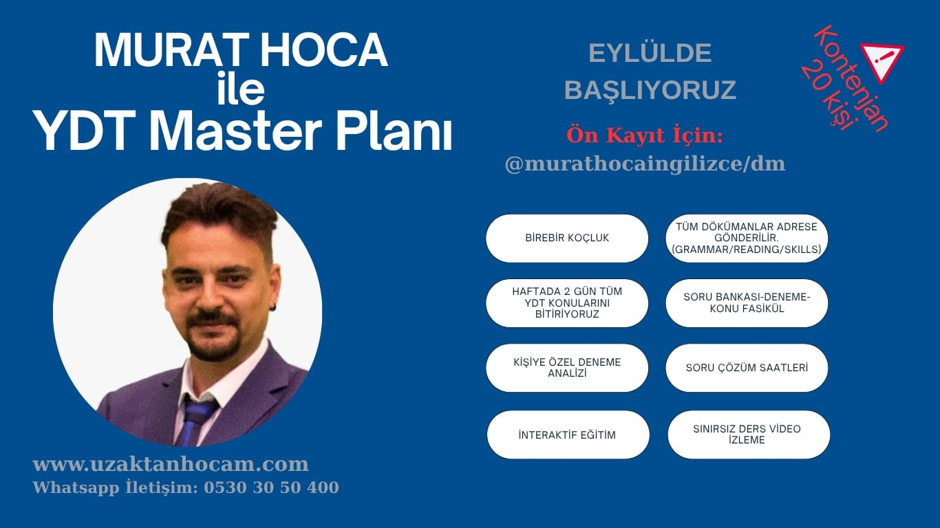Murat Hoca ile YDT Master Planı